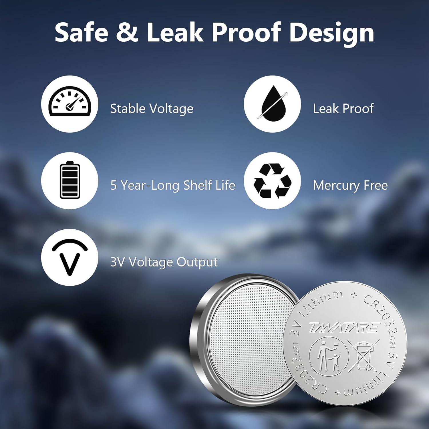 Baterías CR2032 Tanatare Paquete de 20 con Destornillador 3 en 1