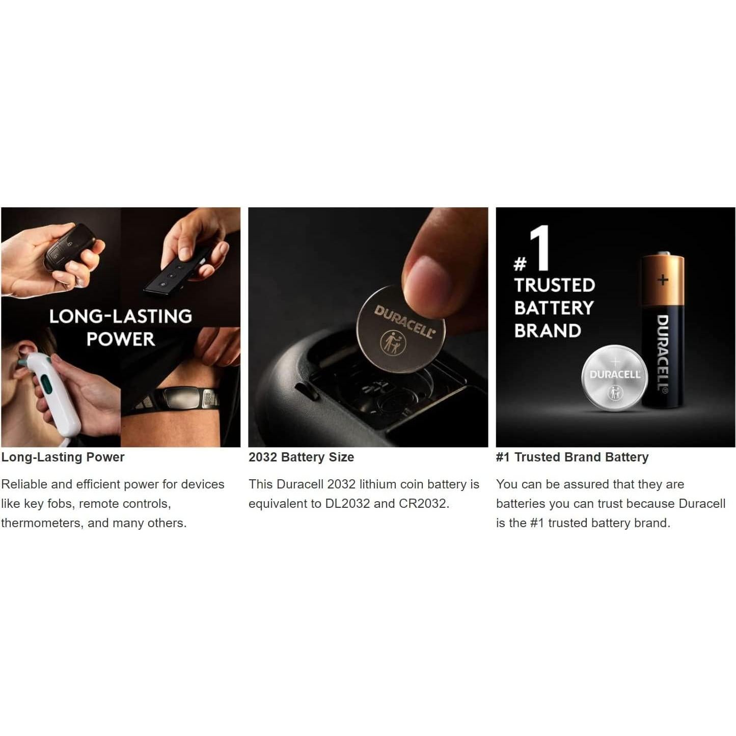 Batería de Litio Duracell CR2032 3V - Paquete de 12 Unidades