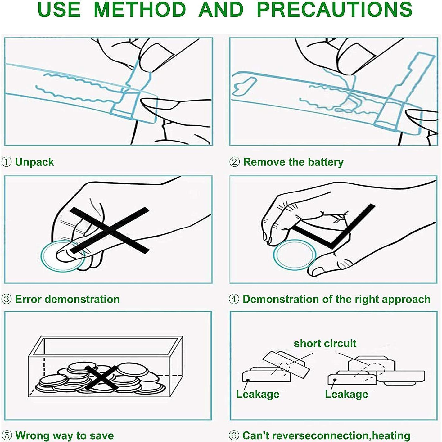 100 Baterías de Botón CR2025 QLQXQTy 3V Litio a Prueba de Fugas