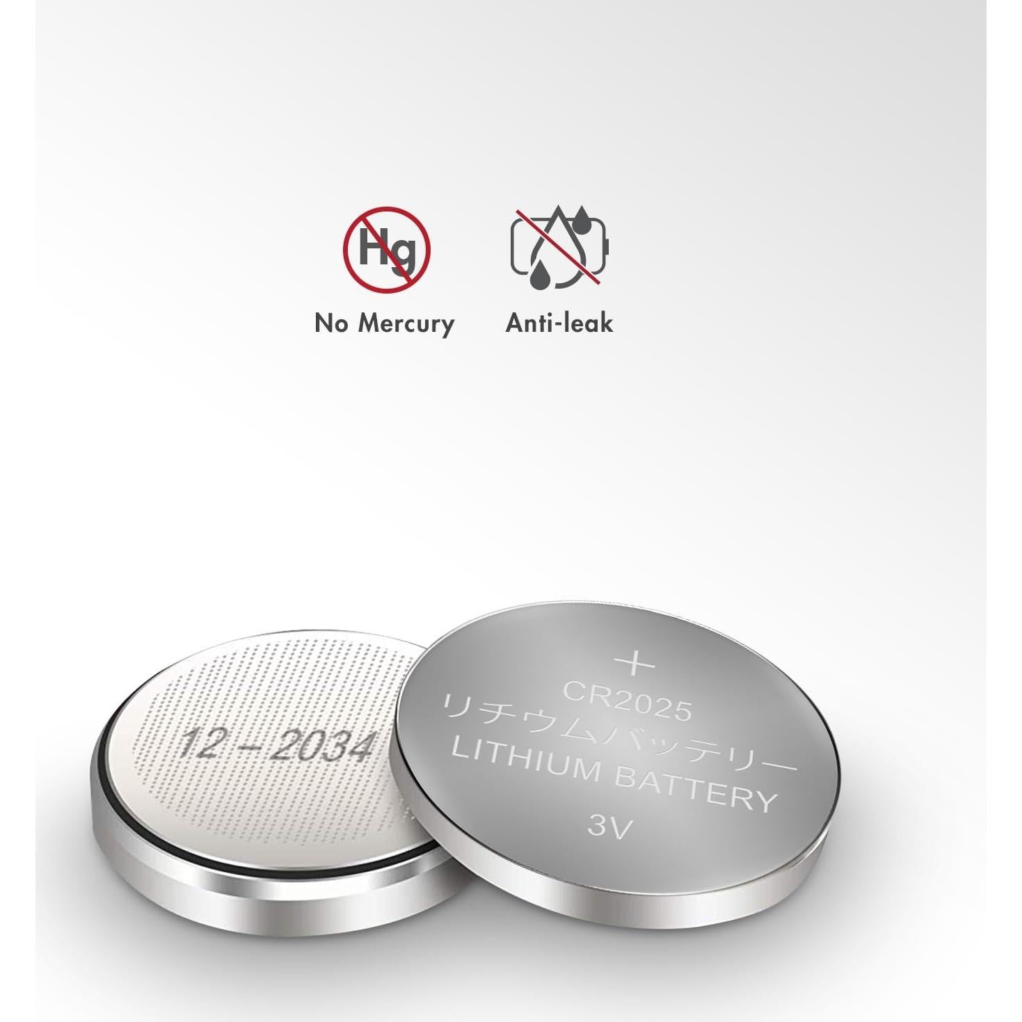 Baterías de Litio Tenergy CR2025 - Paquete de 10 Unidades