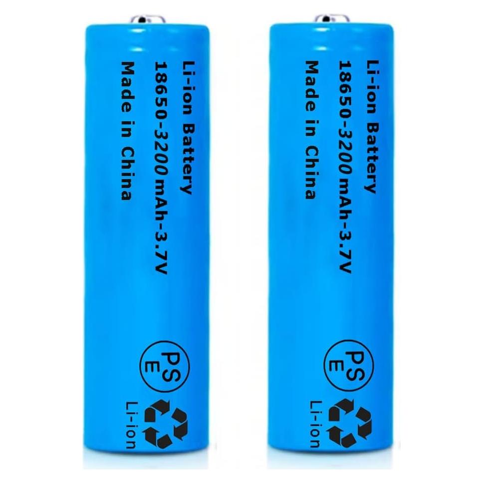 Batería Recargable 18650 2 Paquetes 3.7V Litio para Linterna