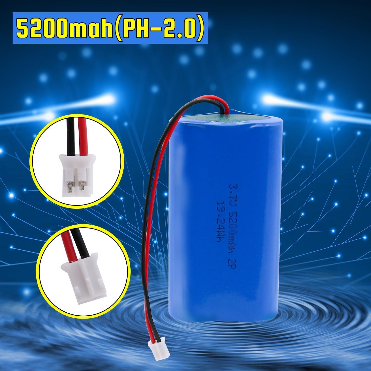 Batería recargable 3.7V 5200mAh YTKavq con conector PH2.0