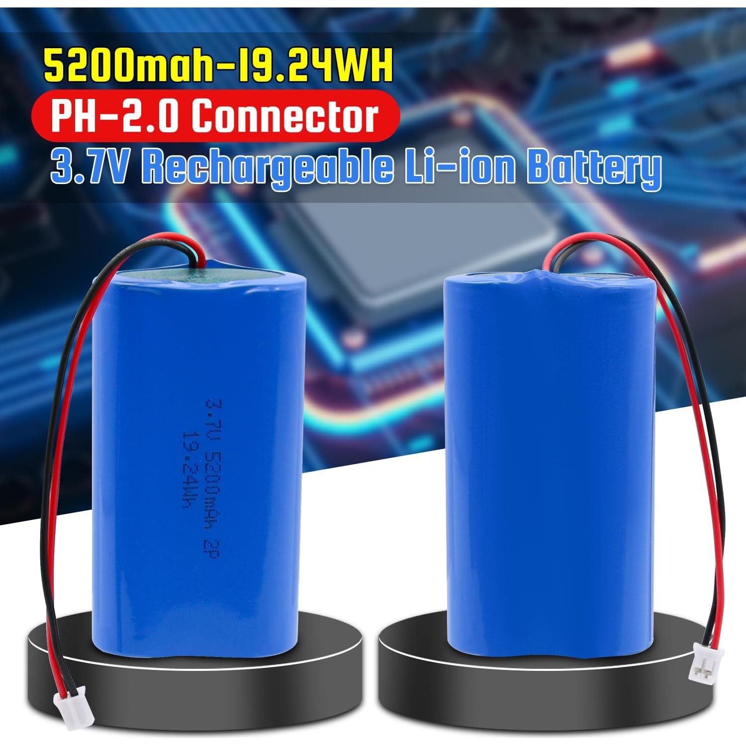 Batería recargable 3.7V 5200mAh YTKavq con conector PH2.0