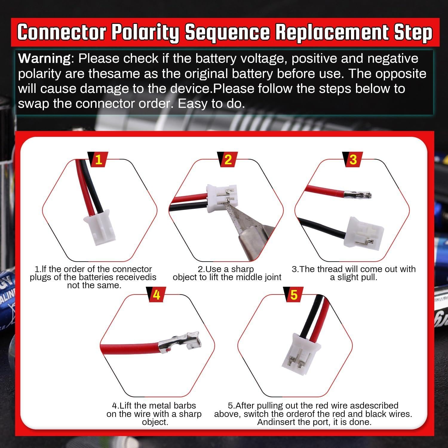 Batería recargable 3.7V 5200mAh YTKavq con conector PH2.0