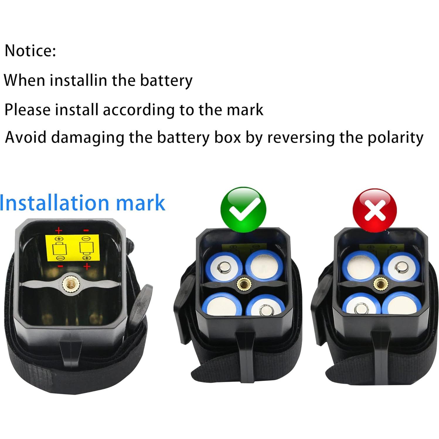 Carcasa de Batería Impermeable PNGKNYOCN 8.4V para 4x 18650