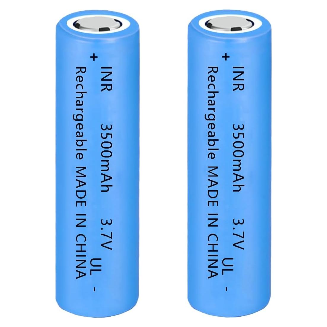 Batería Recargable 18650 Yuntunele 3500mAh Cabeza Plana