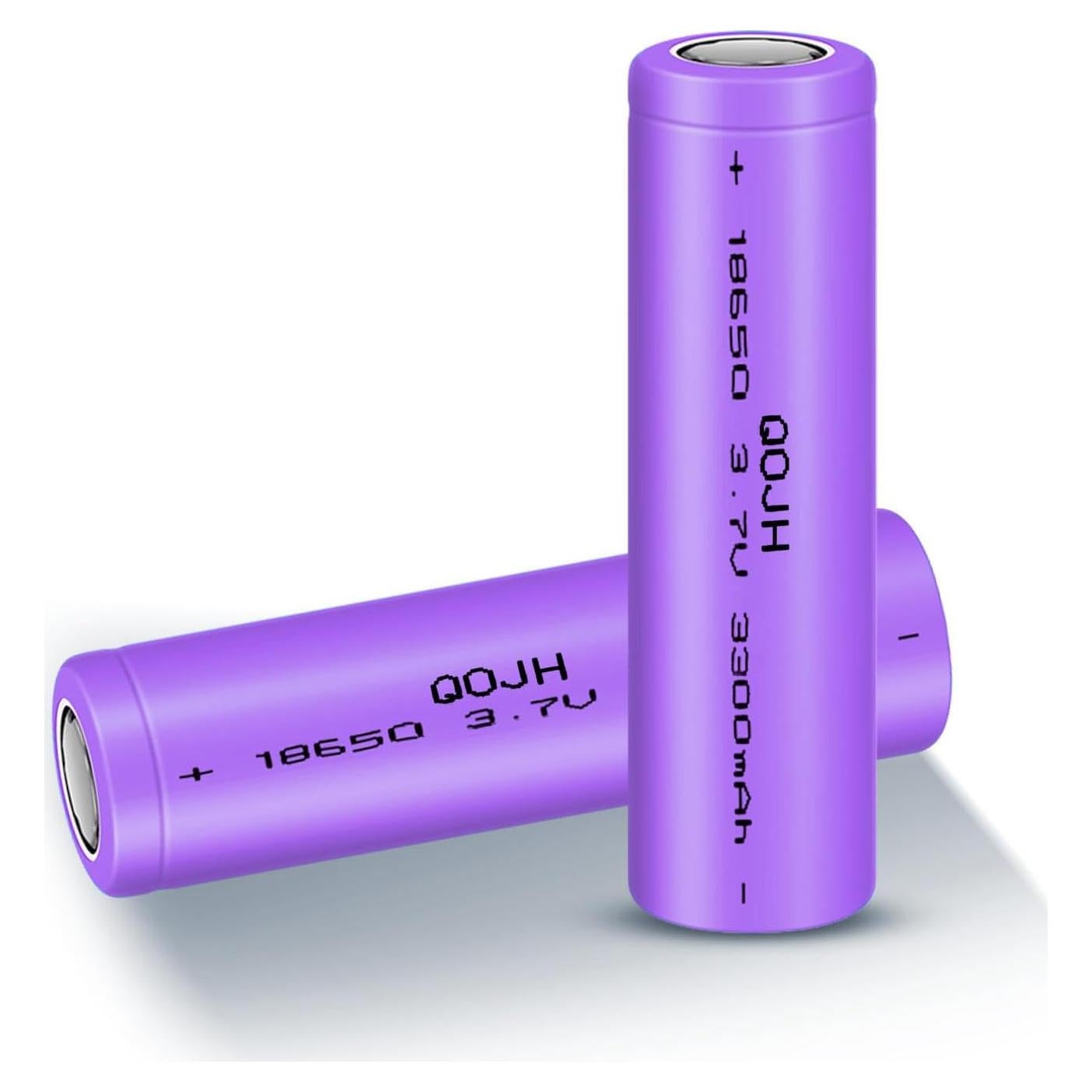 Batería recargable 18650 QOJH 3.7V 3300mAh para linternas LED
