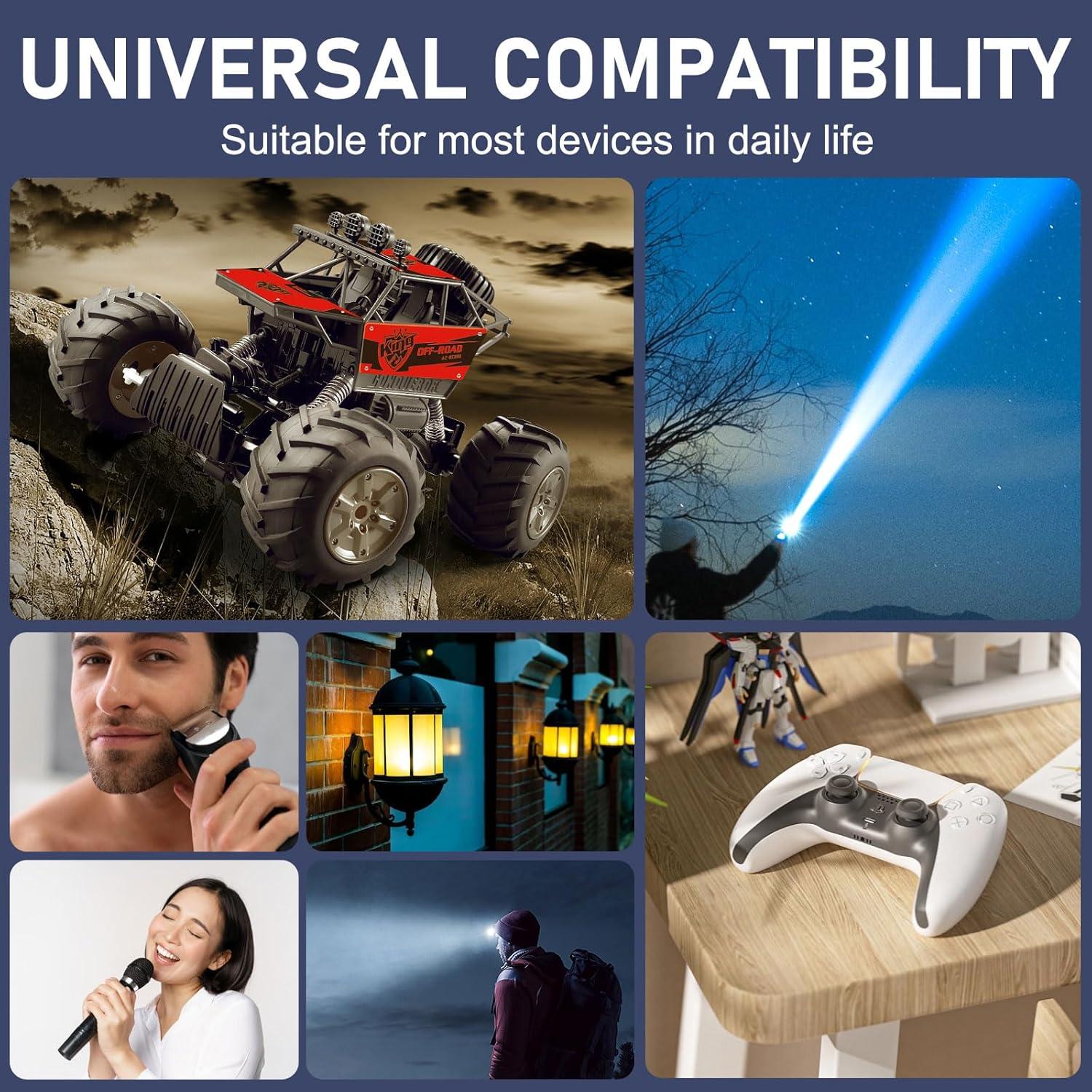 Batería recargable 18650 QOJH 3.7V 3300mAh para linternas LED