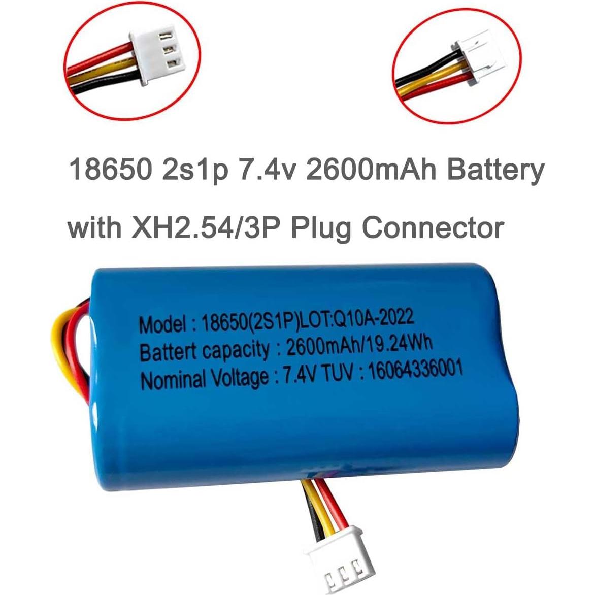 Batería de Litio Recargable AOLIKES 18650 2600mAh 7.4V