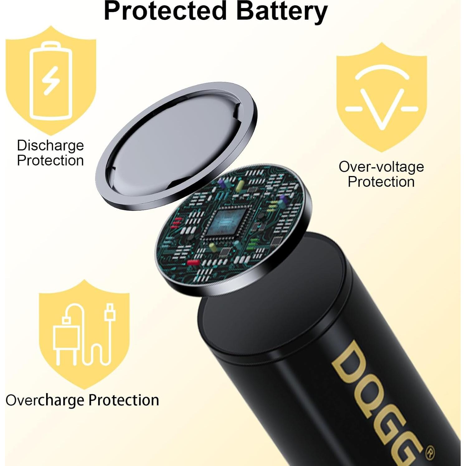 Batería recargable 18650 PAOWANG 3.7V 3500mAh para linterna