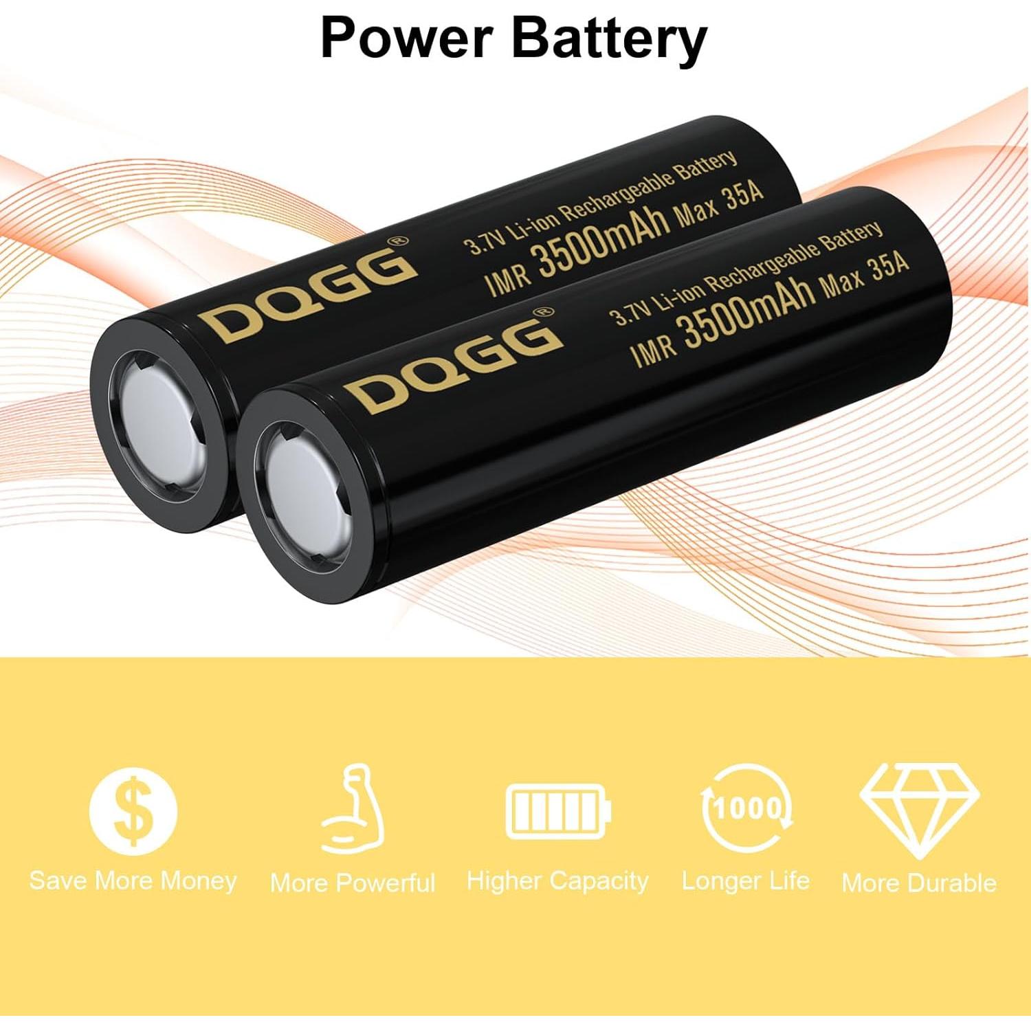 Batería recargable 18650 PAOWANG 3.7V 3500mAh para linterna