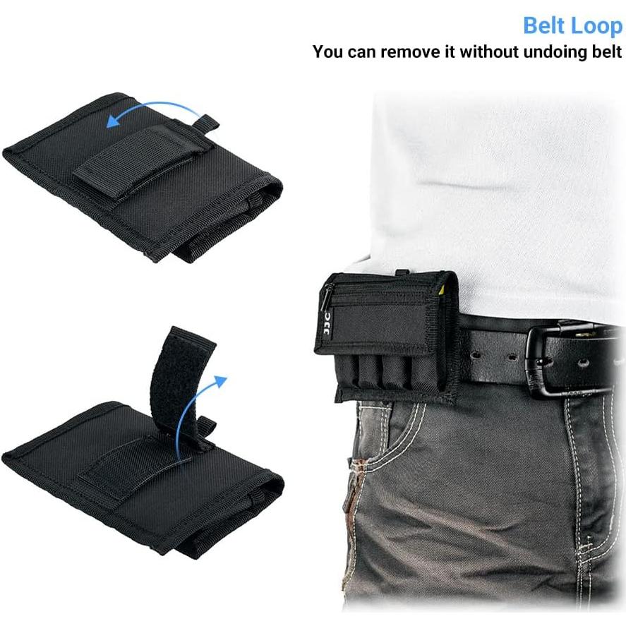 Funda de Batería JJC para 4 Baterías 18650 Negra con Cremallera