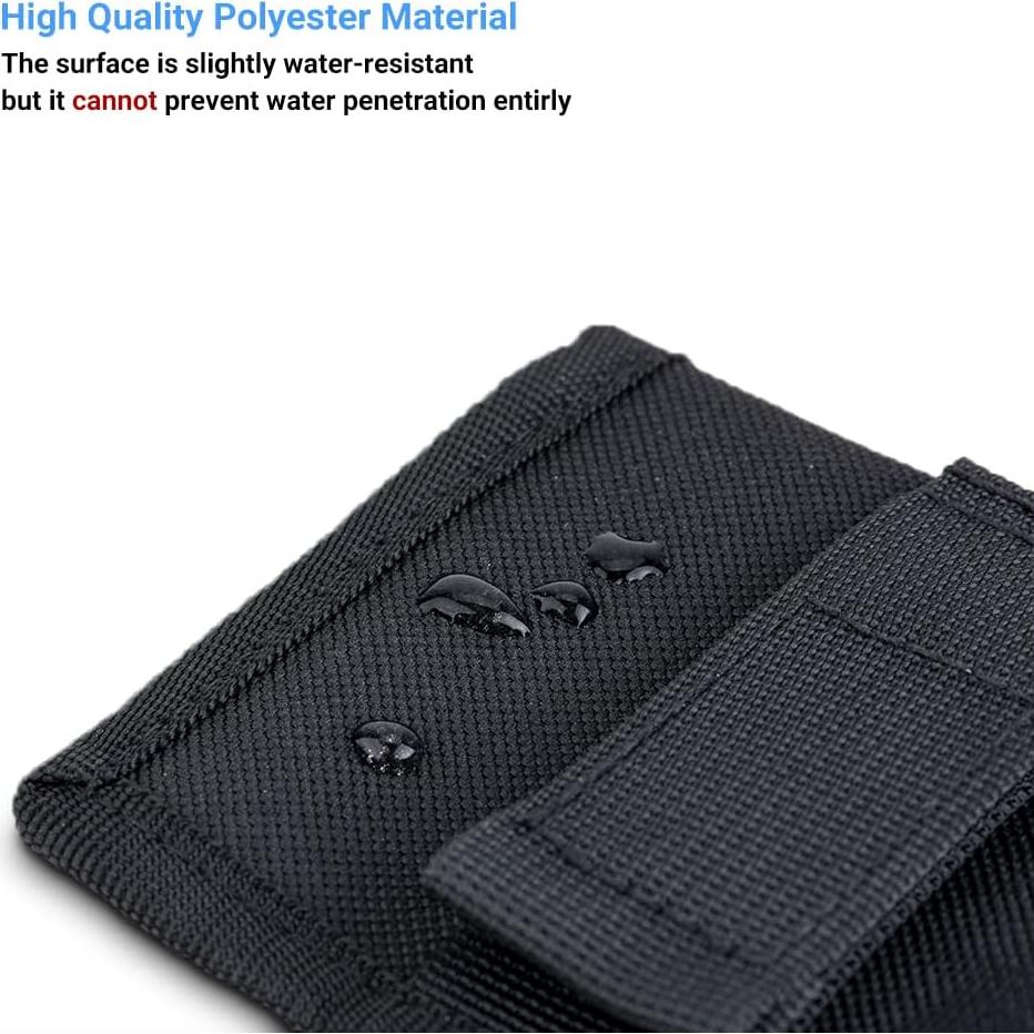 Funda de Batería JJC para 4 Baterías 18650 Negra con Cremallera