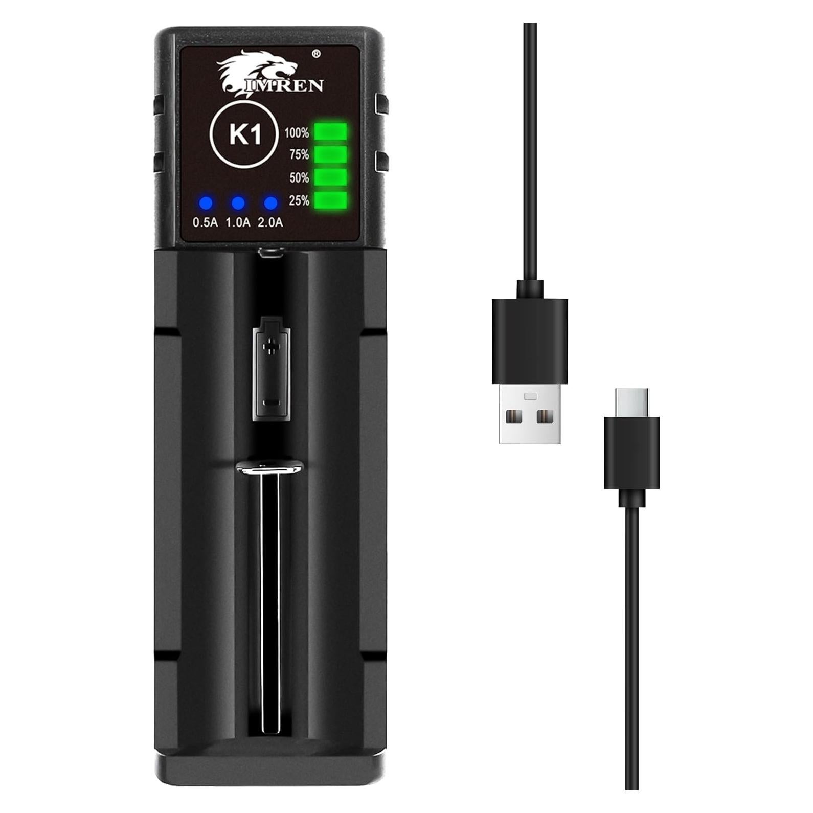 Cargador de Batería Li-ion Bangde K1 18650 21700 2A