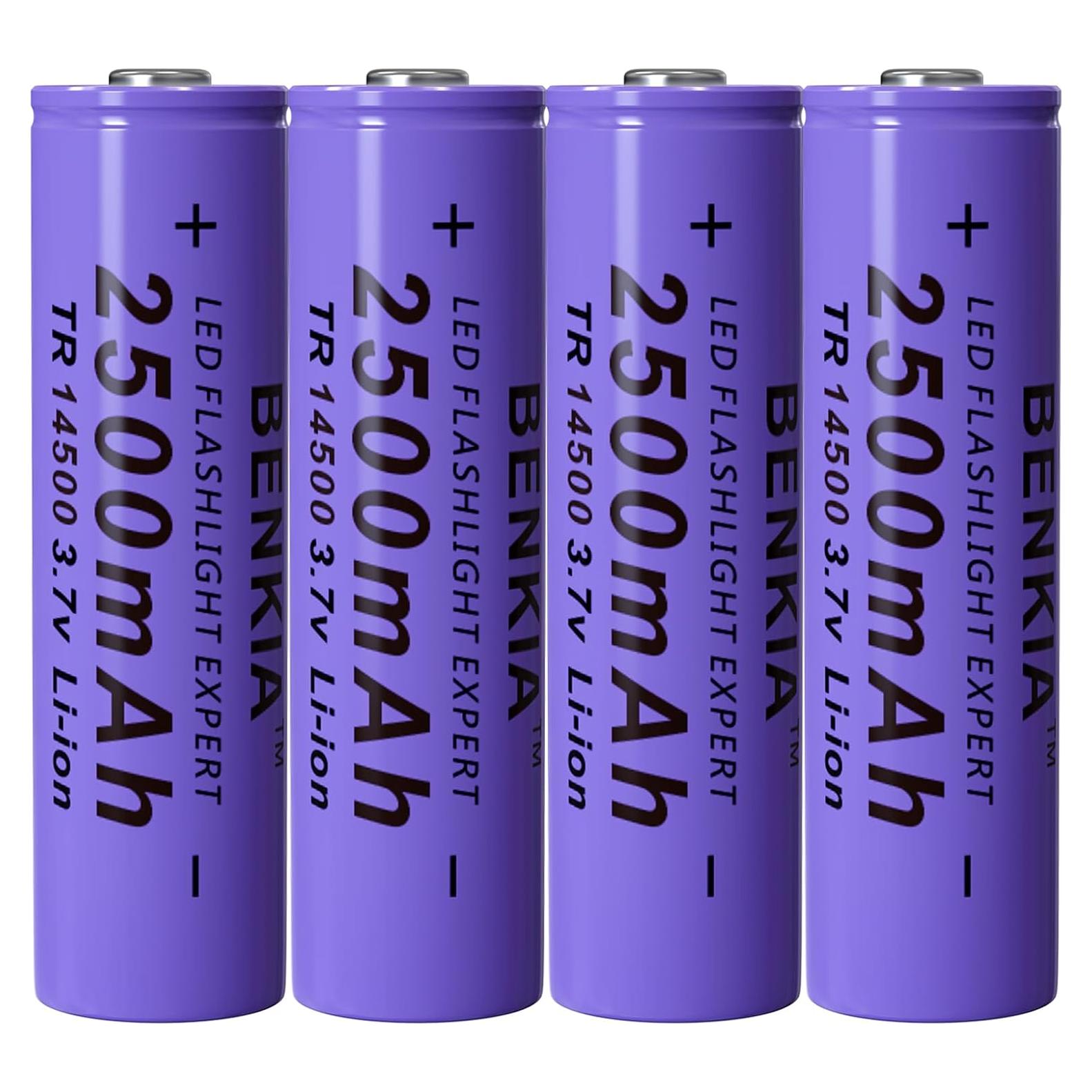 Batería Recargable DQGG 14500 2500mAh Paquete de 4