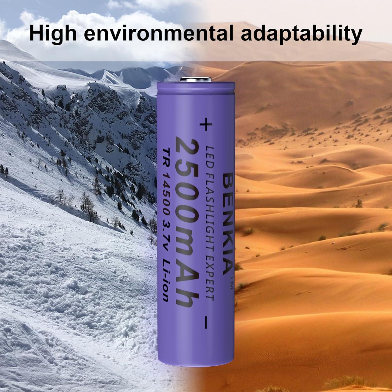 Batería Recargable DQGG 14500 2500mAh Paquete de 4