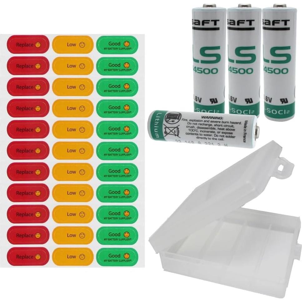 Kit de Reemplazo Batería Saft LS14500 3.6V - 4 Unidades