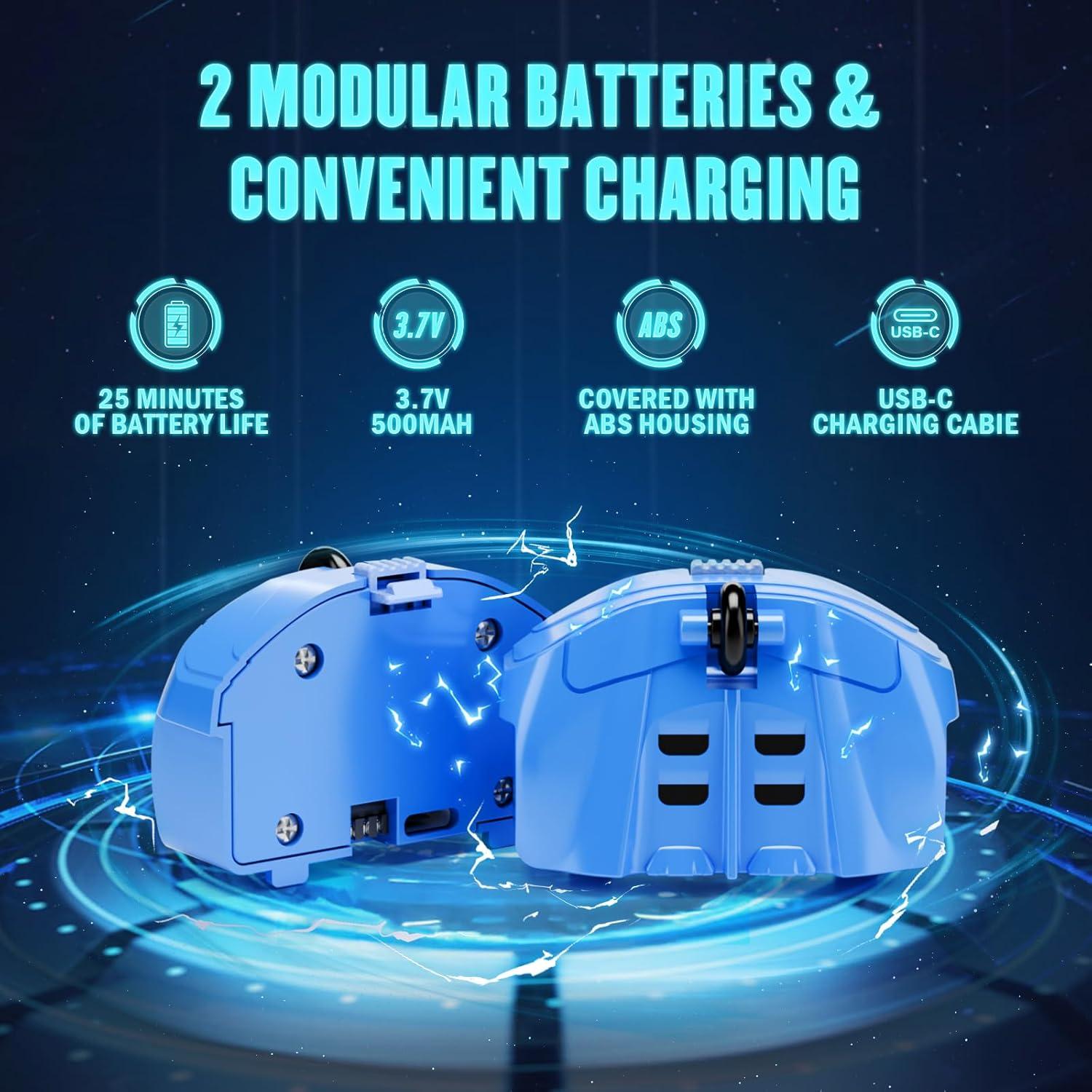 Batería Recargable 3.7V 500mAh QUNREDA para Coche RC - Paquete de 2