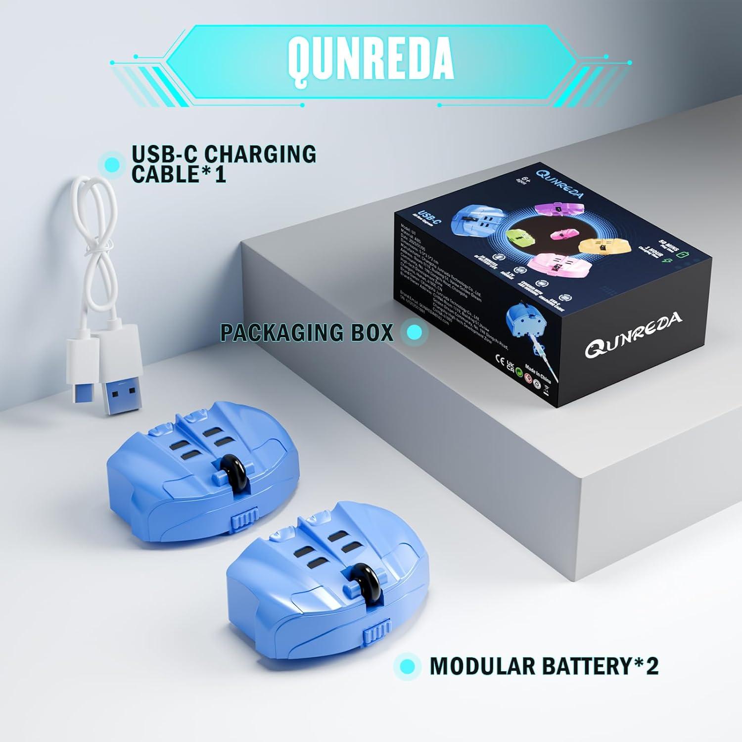 Batería Recargable 3.7V 500mAh QUNREDA para Coche RC - Paquete de 2