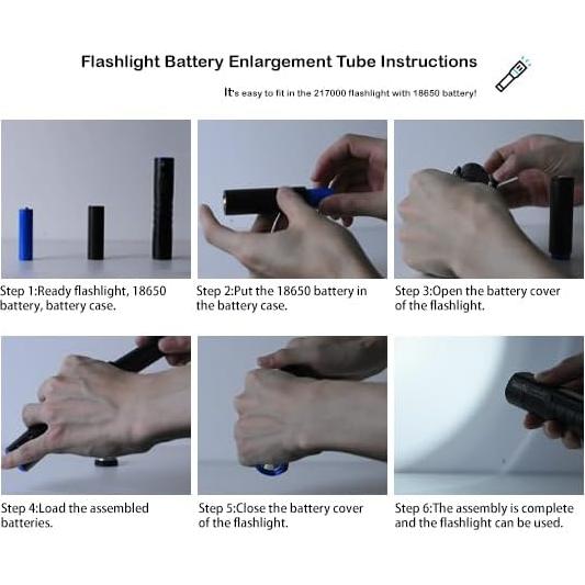 Adaptador de Batería 18650 a 21700 Divtek - 2 Piezas