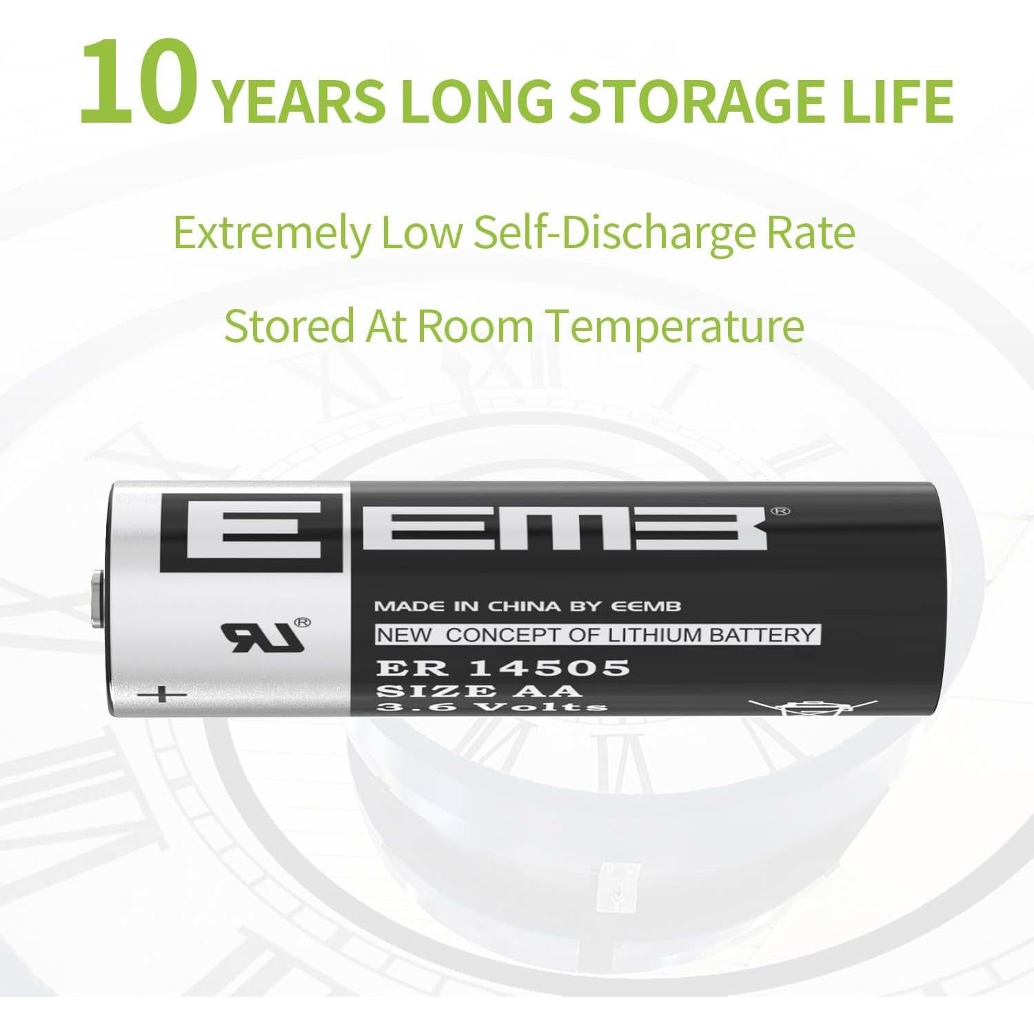 Baterías de Litio EEMB ER14505 3.6V 2700mAh AA - 4 Pack