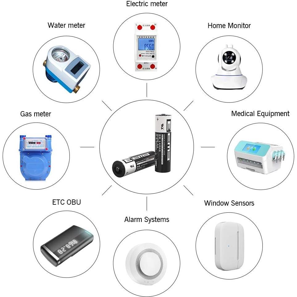 Baterías de Litio EEMB ER14505 3.6V 2700mAh AA - 4 Pack