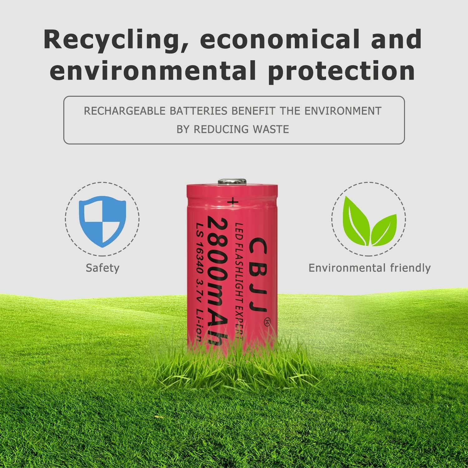 Batería Recargable Litio 3.7V 2800mAh CBJJ para Linterna