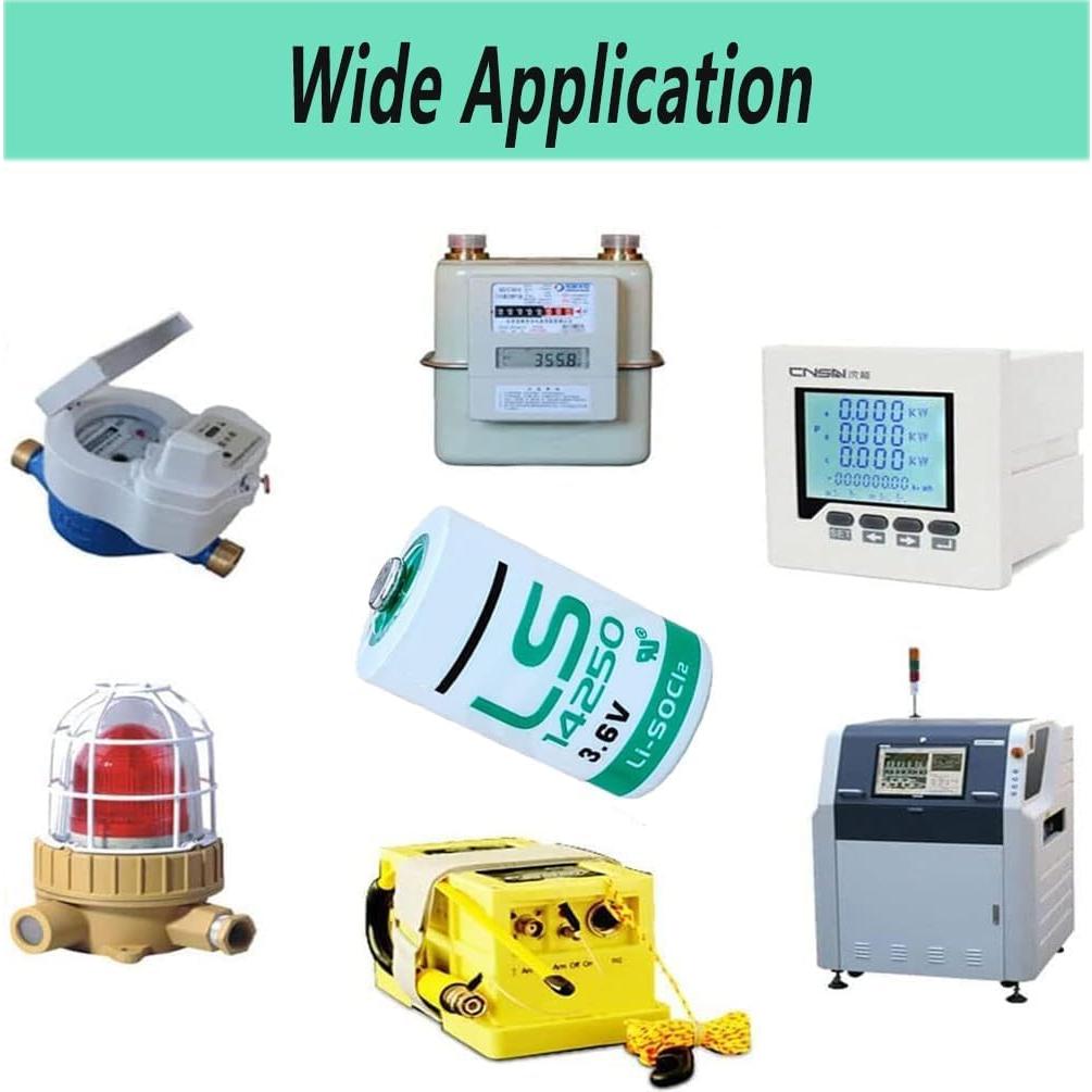 Paquete de 20 Baterías de Litio LS14250 3.6V 1200mAh MAXICHUN