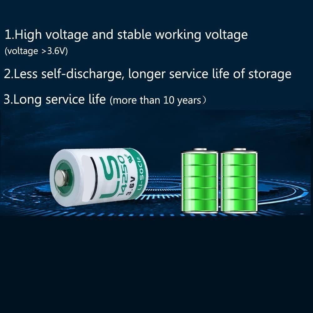 Paquete de 20 Baterías de Litio LS14250 3.6V 1200mAh MAXICHUN