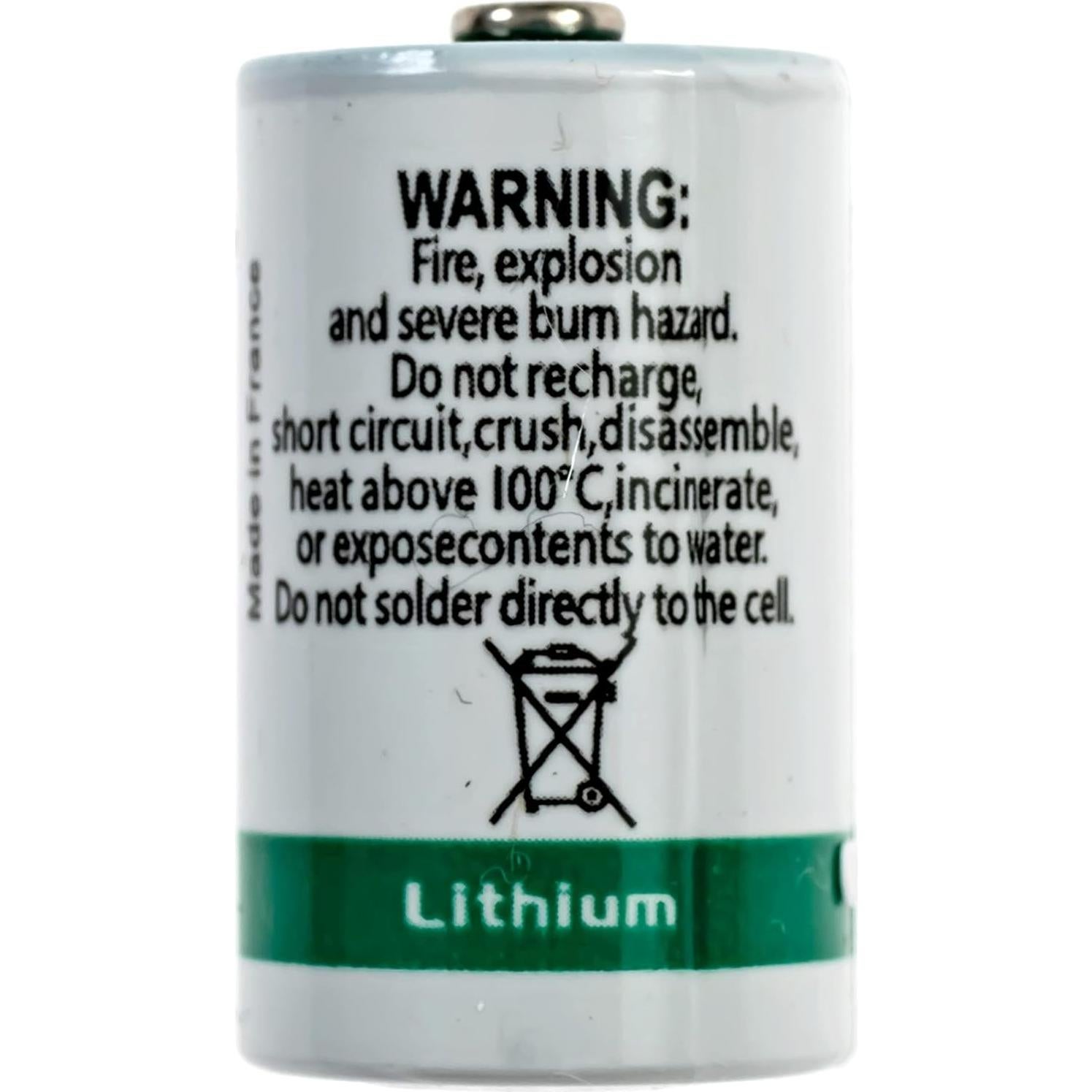 Paquete de 10 Baterías de Litio Saft LS-14250 3.6V 1100mAh