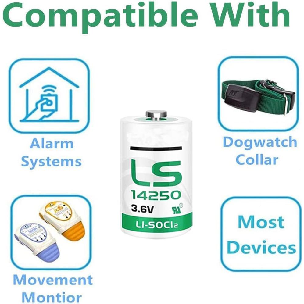 Paquete de 25 Baterías de Litio LS14250 3.6V 1200mAh