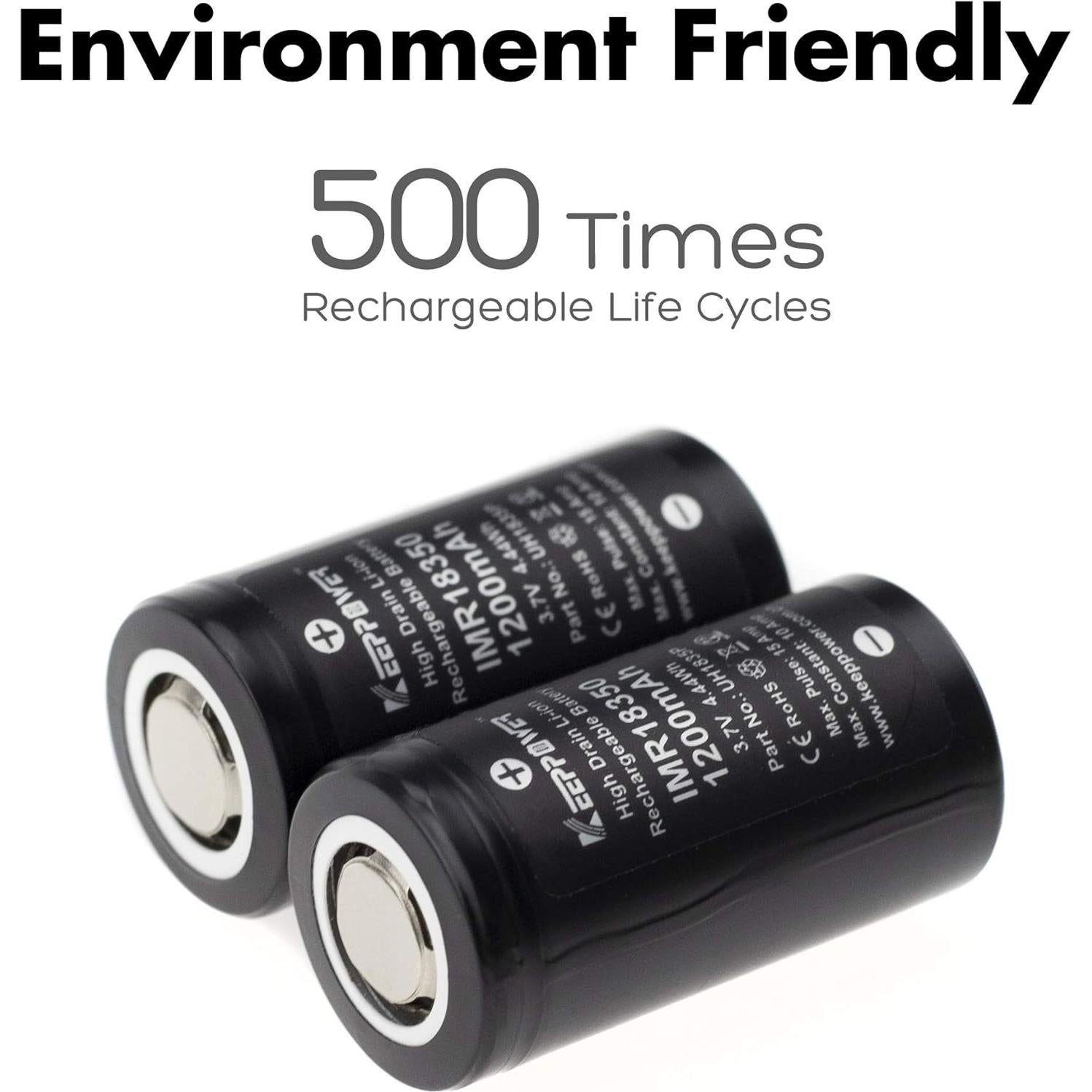 Batería de Litio Recargable Keeppower UH1835P 1200mAh 10A