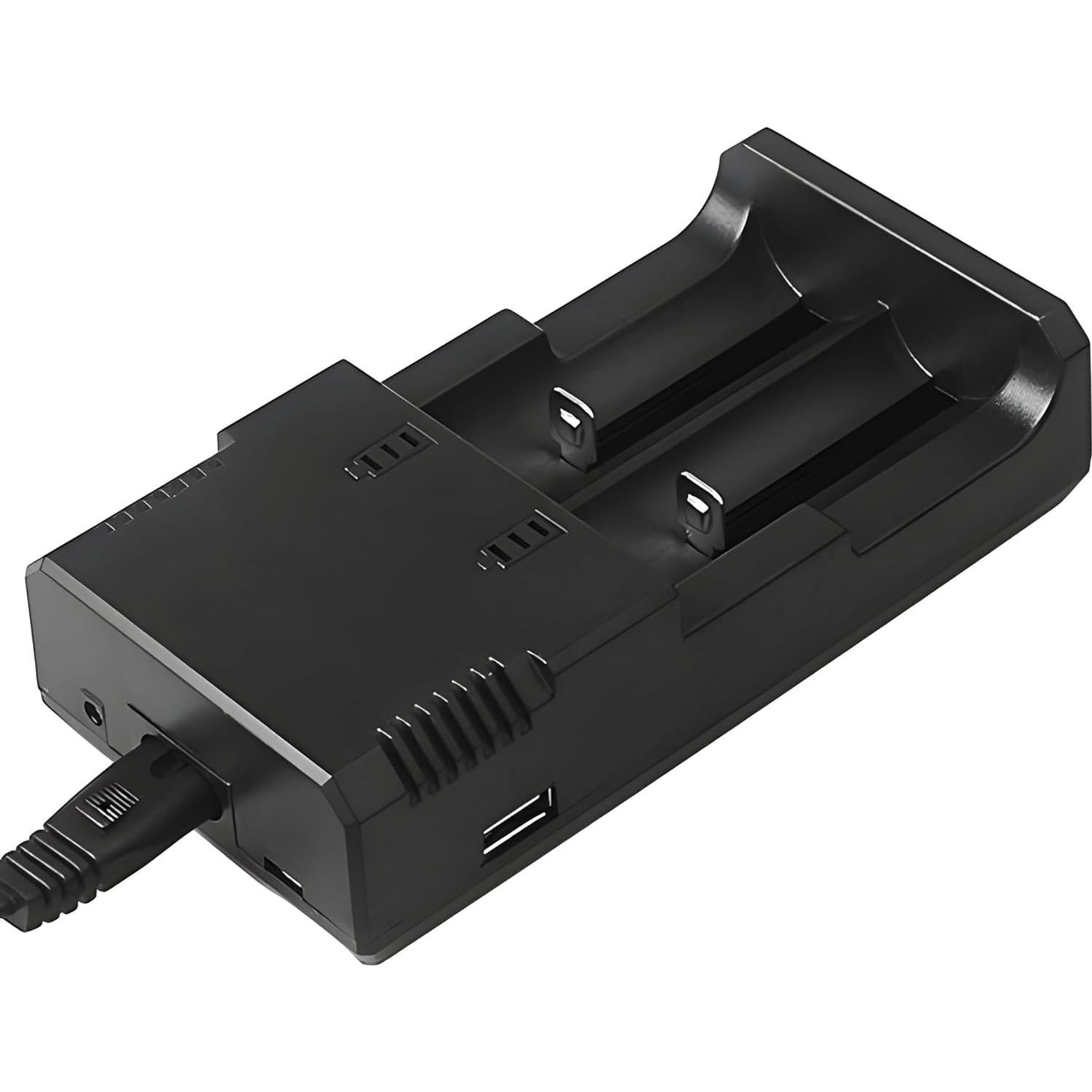 Cargador de Batería Inteligente Universal JacobsParts 2 Ranuras 3.7V