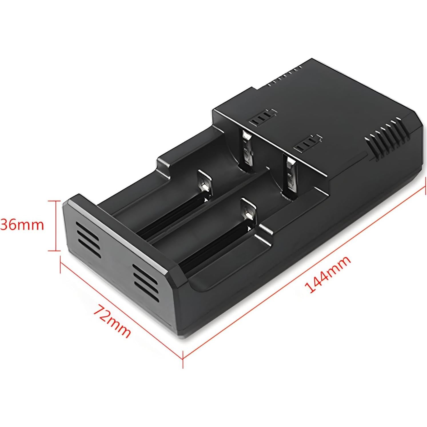 Cargador de Batería Inteligente Universal JacobsParts 2 Ranuras 3.7V