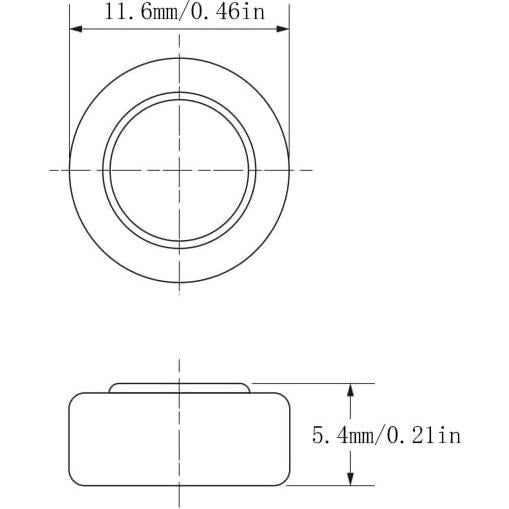 Baterías LR44 Alcalinas GUANGXI AGAWO - Paquete de 6