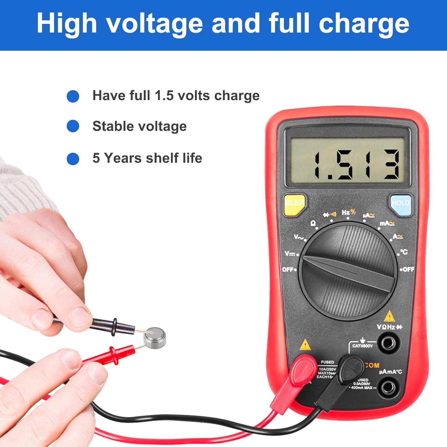 Baterías LR44 1.5V JOXIYECLTL Paquete de 25 Botón