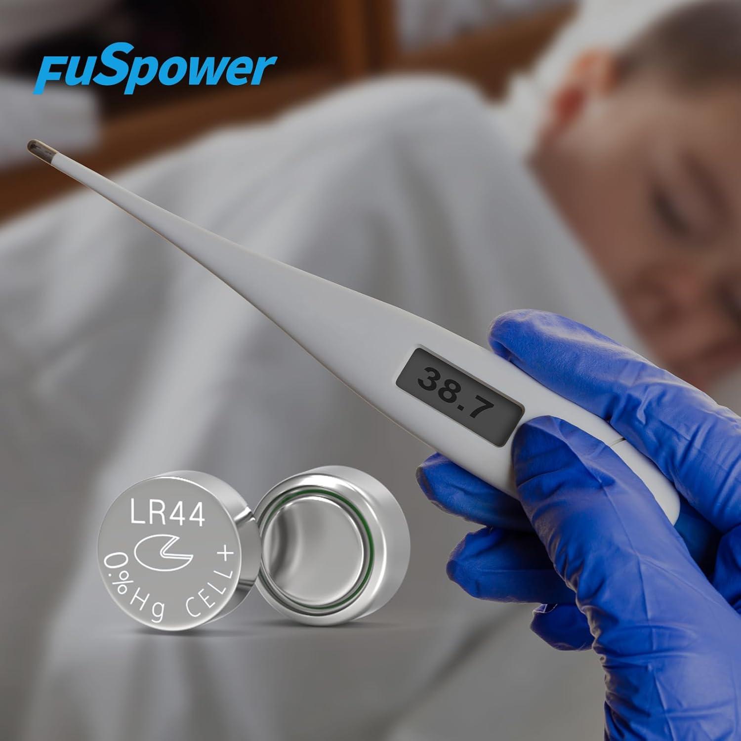 Baterías LR44 Alcalinas Fuspower 20 Unidades AG13 SR44