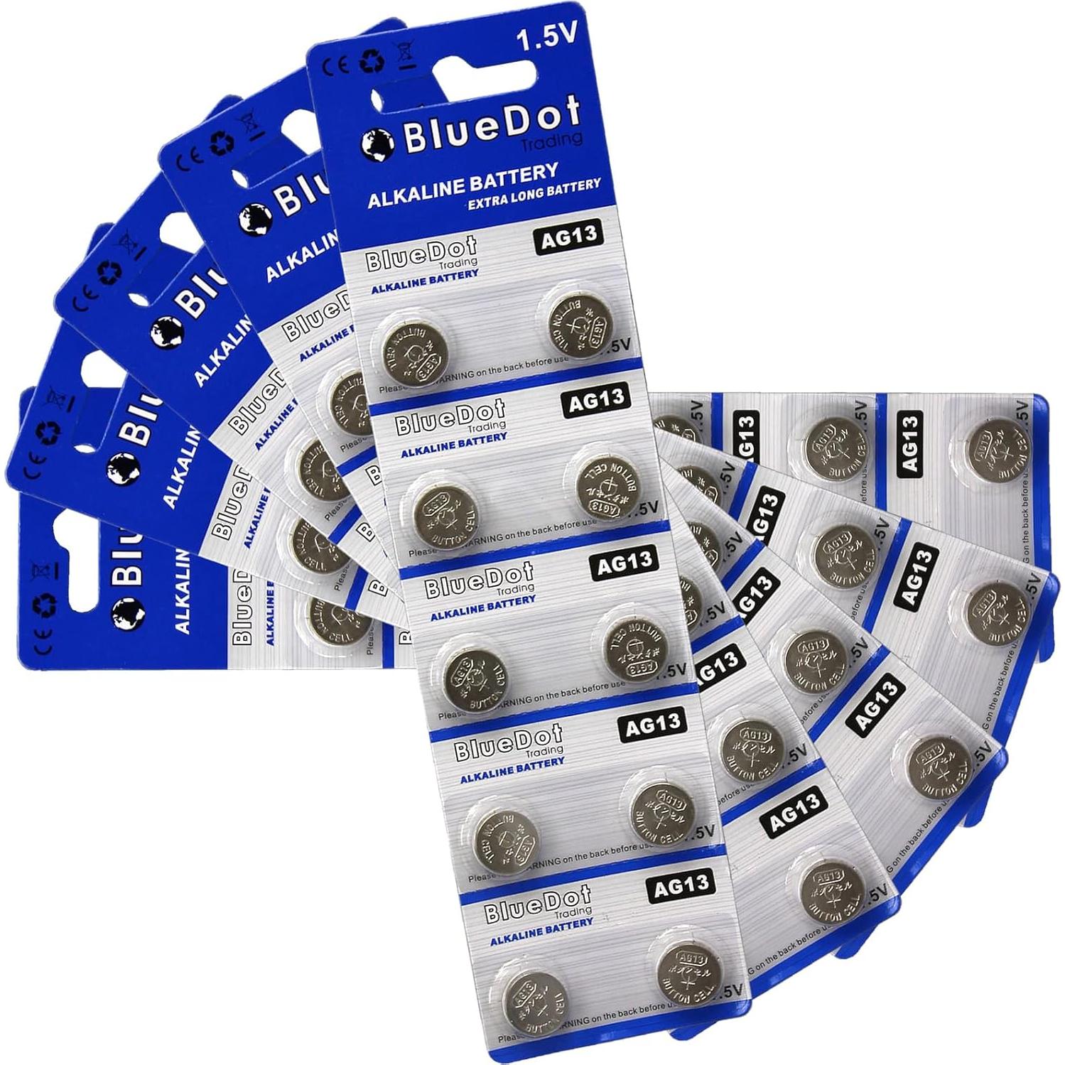 Baterías de botón AG13 BlueDot Trading 10 unidades 1.5V