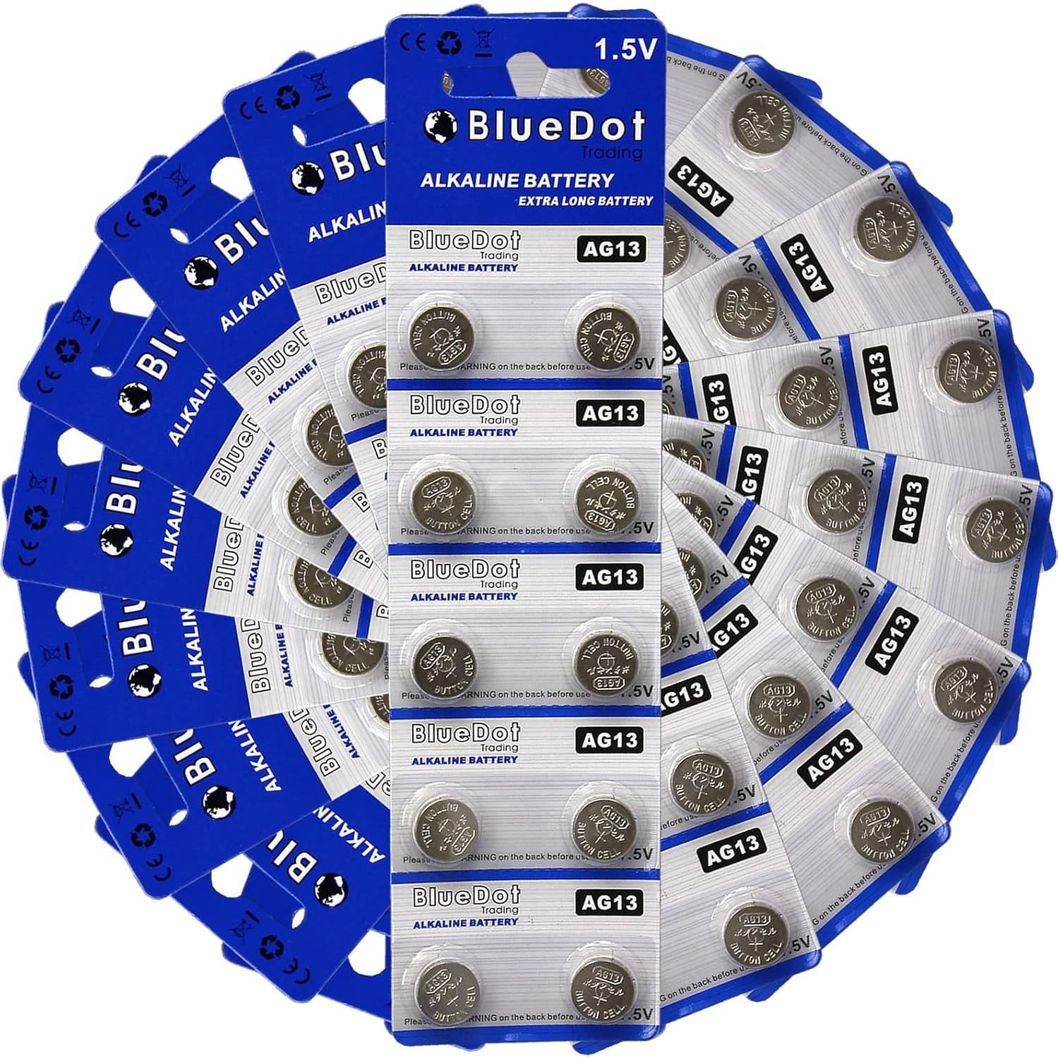 Baterías de botón AG13 BlueDot Trading 10 unidades 1.5V