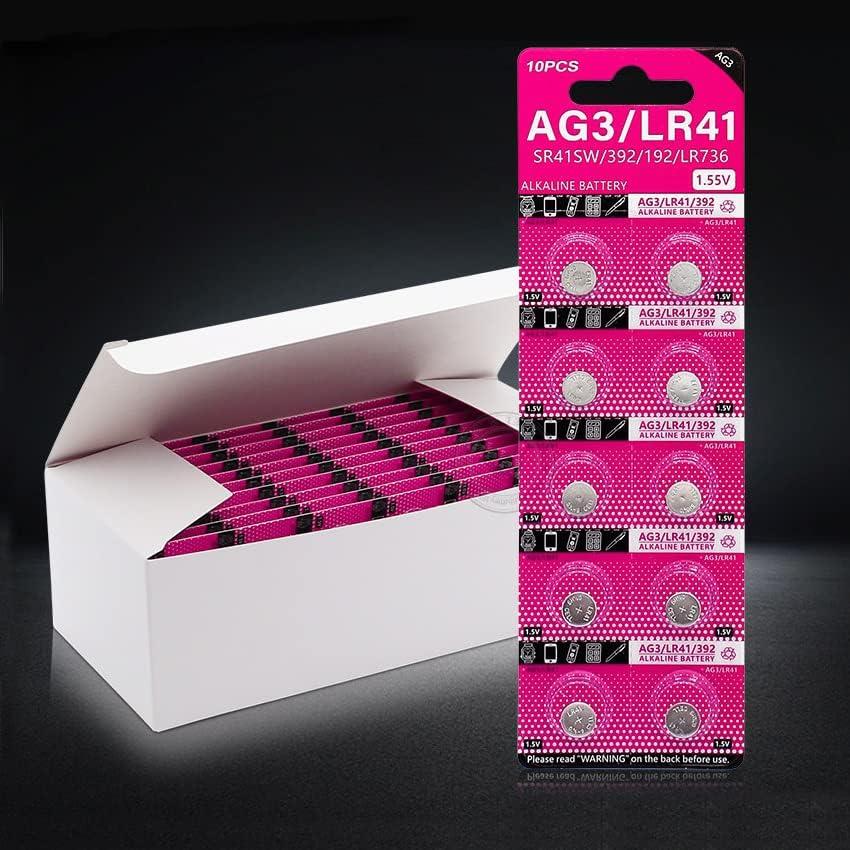 Baterías de botón AG3 LR41 Cotchear 10pcs 1.55V Alta Calidad