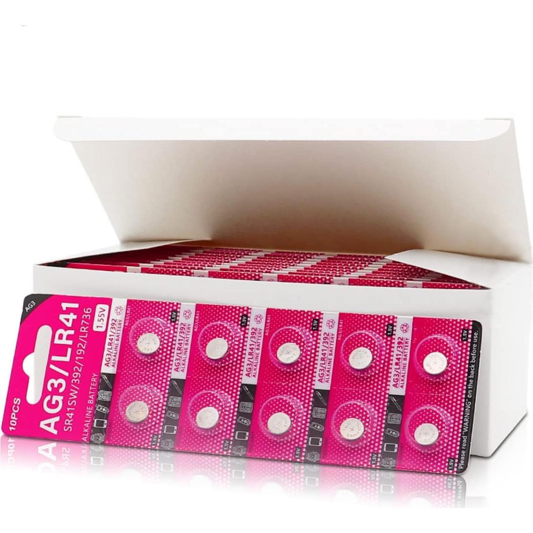 Baterías de botón AG3 LR41 Cotchear 10pcs 1.55V Alta Calidad