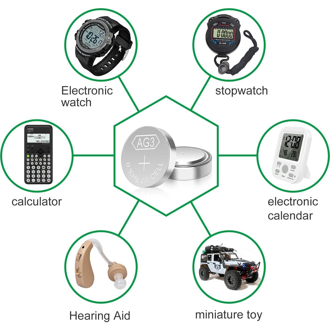 Baterías LR41 AG3 1.5V Botón Sin Mercurio - Paquete 25 Unidades