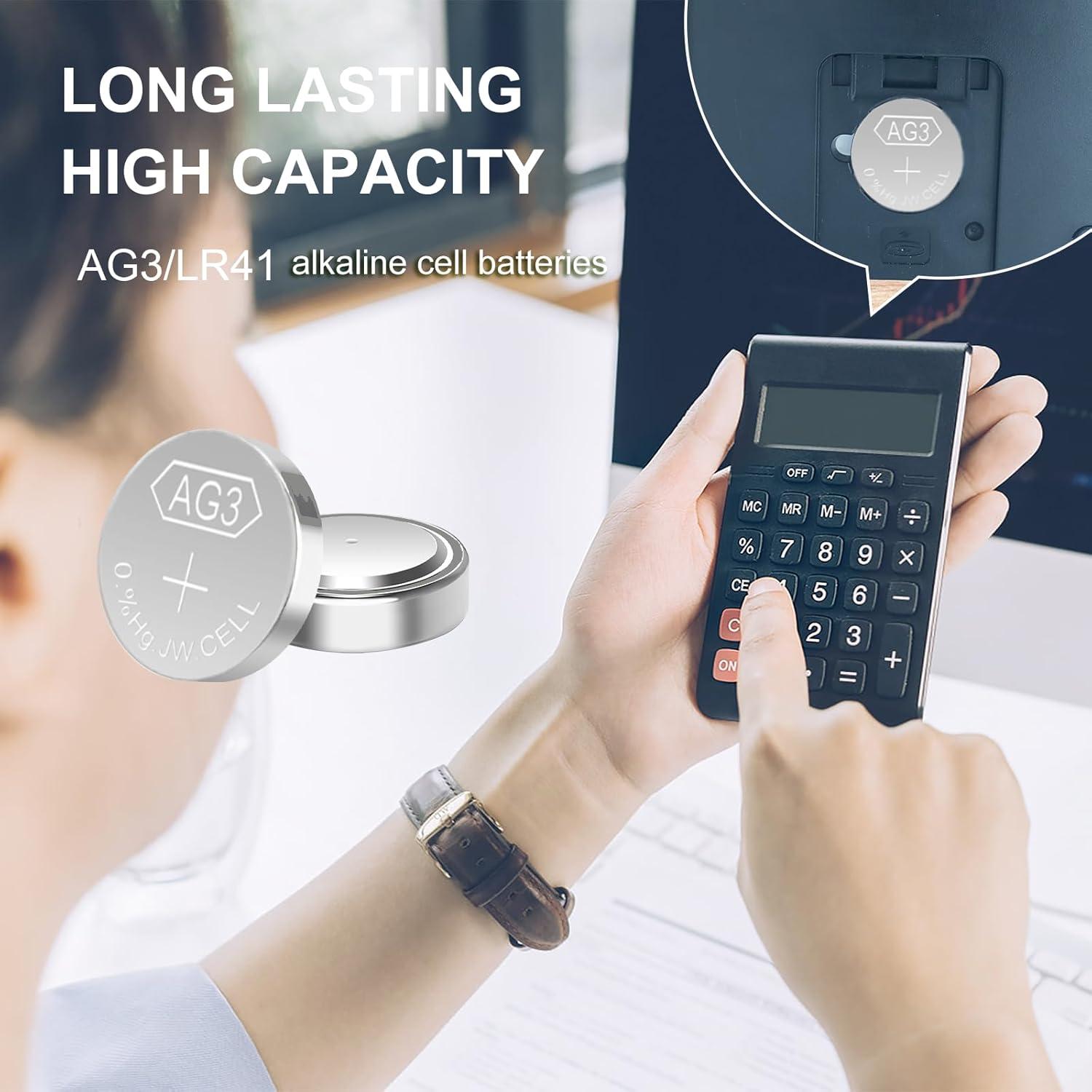 Baterías LR41 AG3 1.5V Botón Sin Mercurio - Paquete 25 Unidades