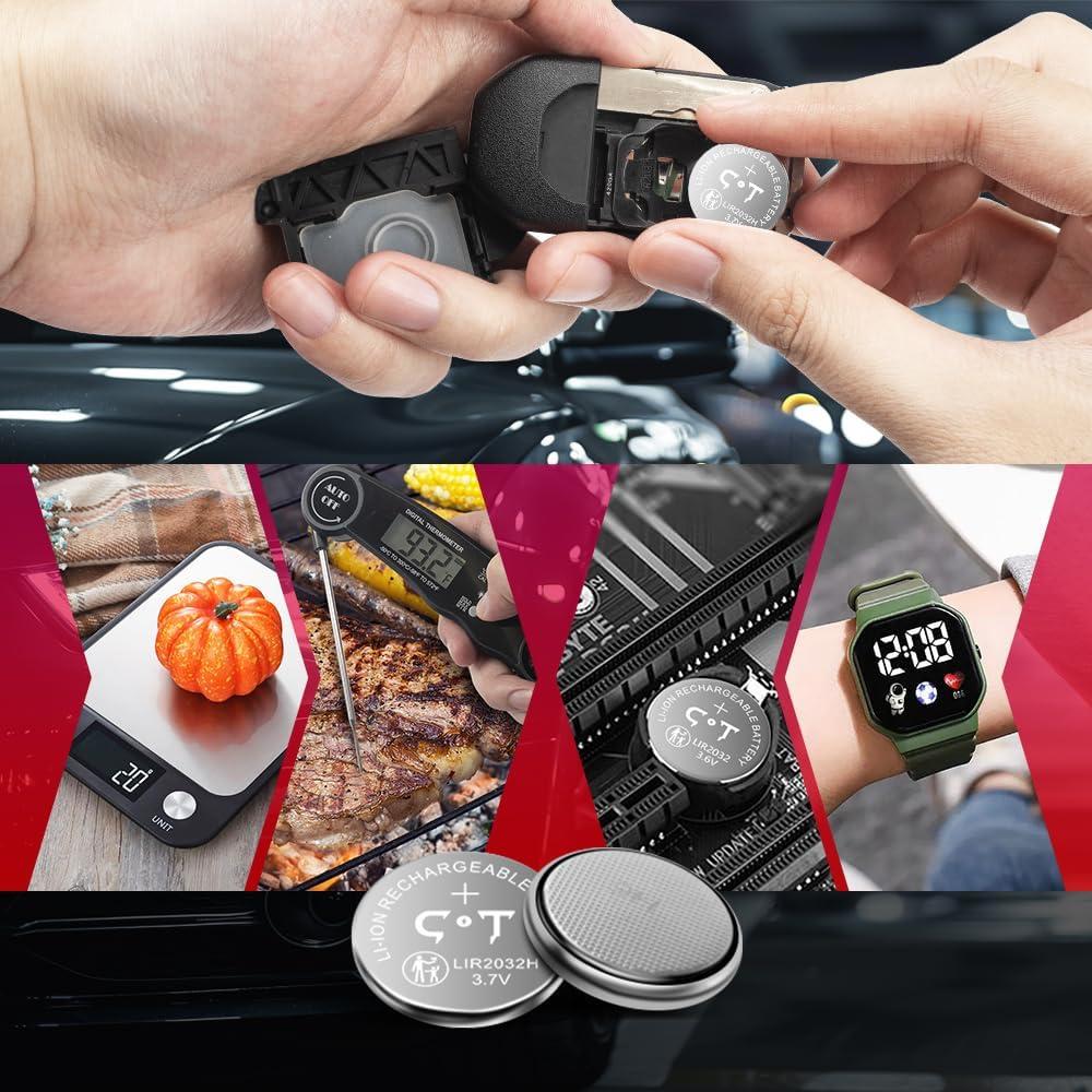 Baterías Recargables CTYOUNG LIR2032H 3.7V 70mAh 4 Pack