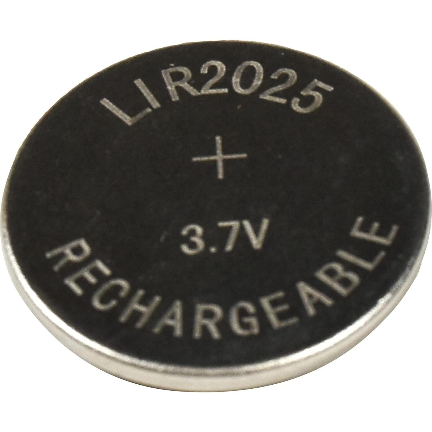 Paquete de 5 Baterías Recargables HQRP LIR2025 3.7V