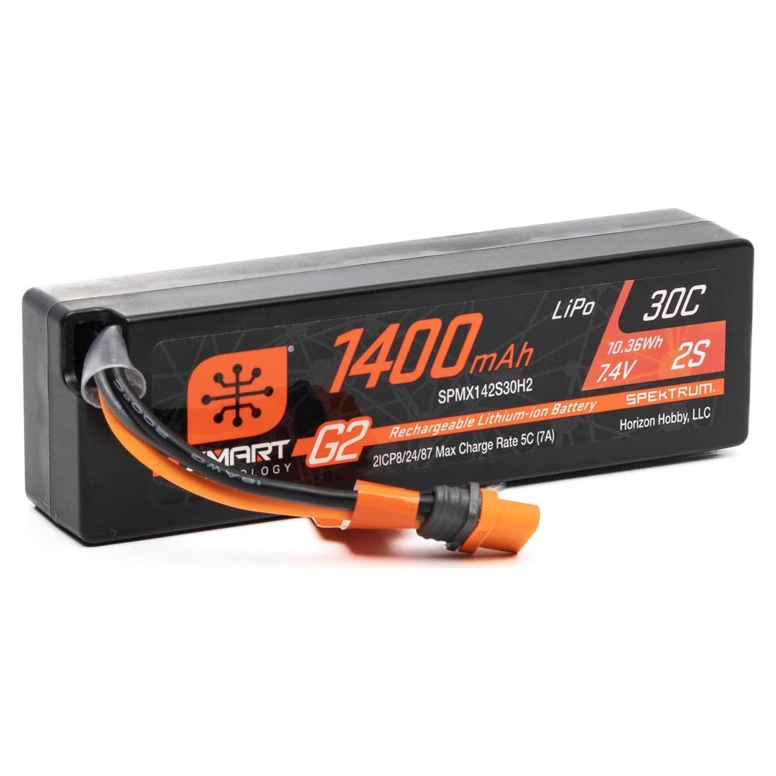 Batería LiPo 1400mAh 2S 7.4V Spektrum SMART G2 30C