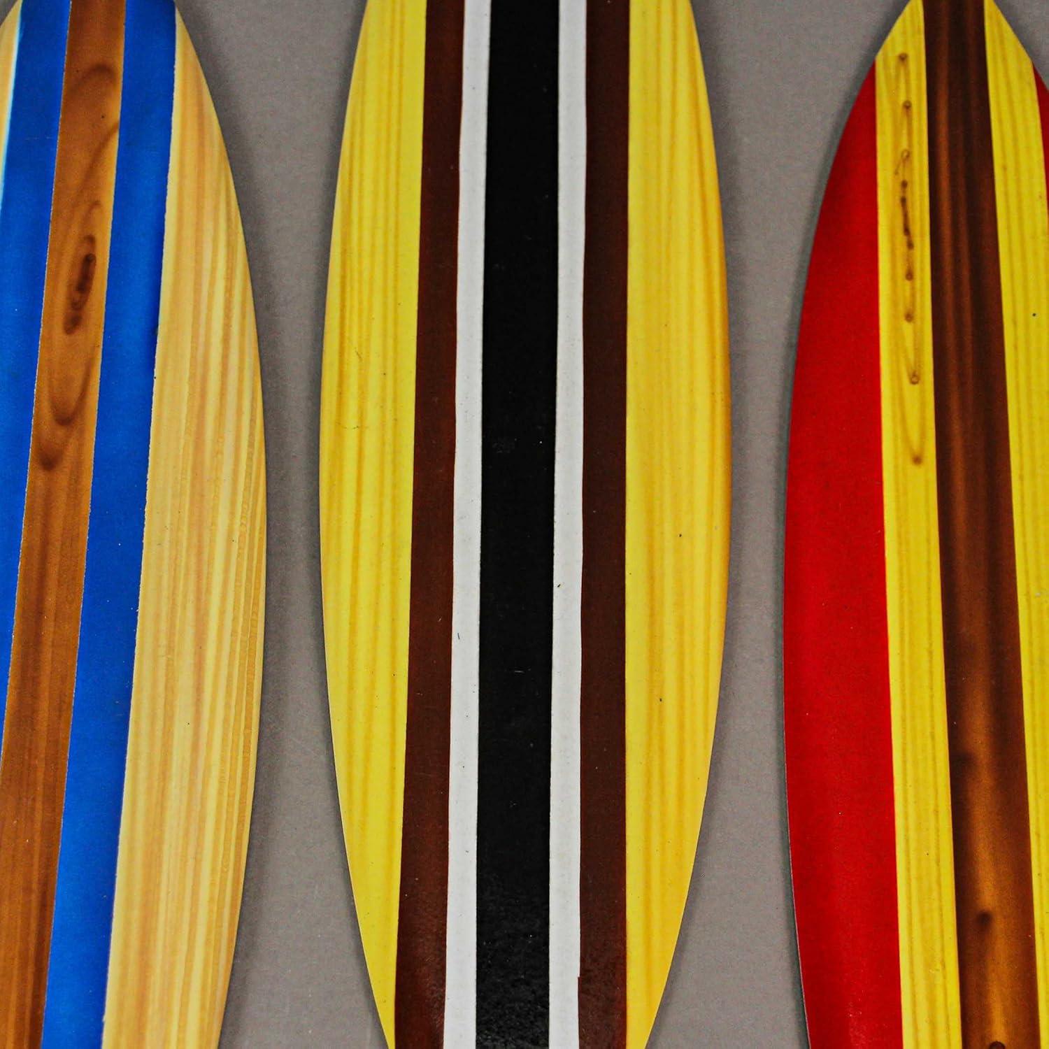 Conjunto 3 Esculturas de Surf Madera Zeckos 40,64 cm