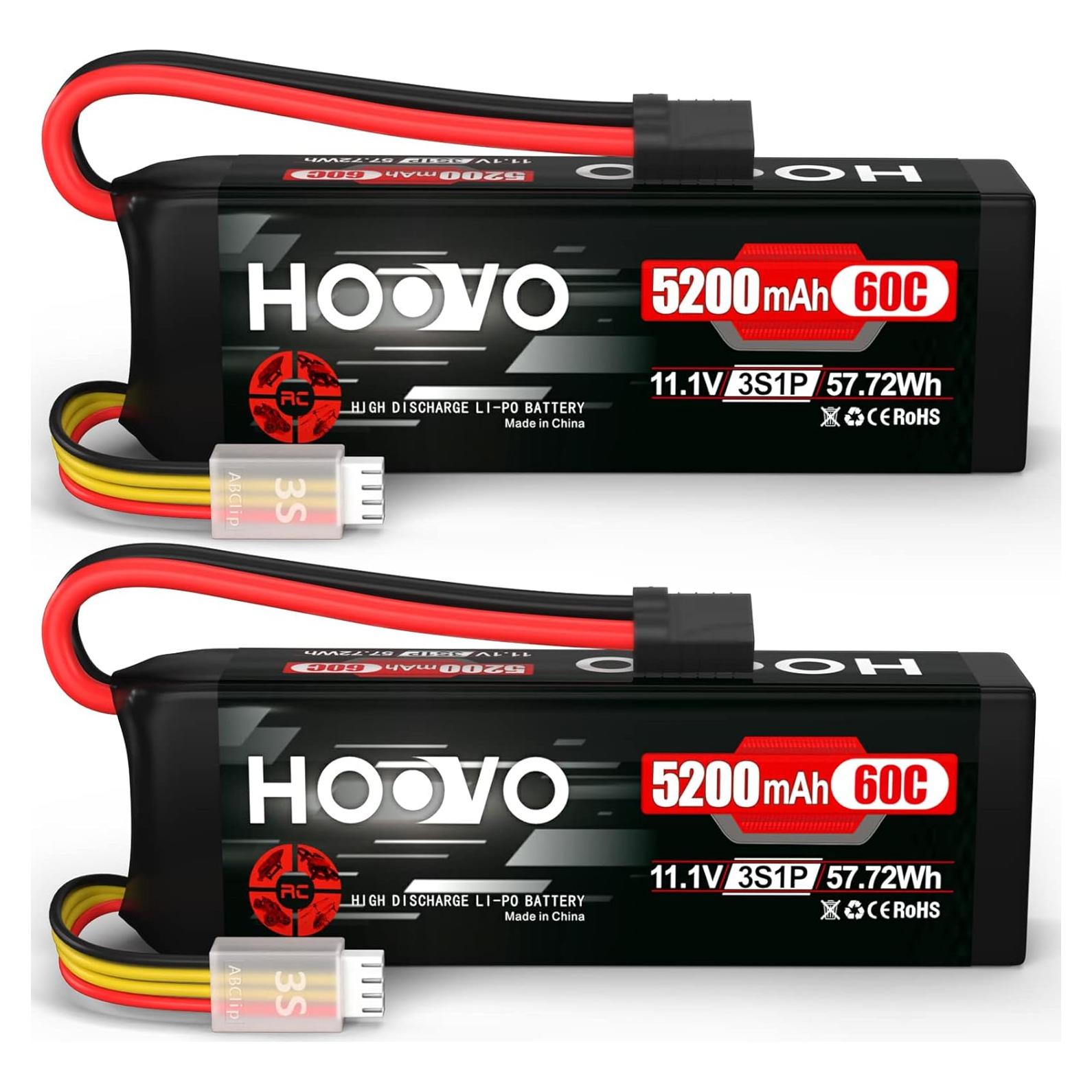 Batería LiPo HOOVO 11.1V 5200mAh 60C para RC