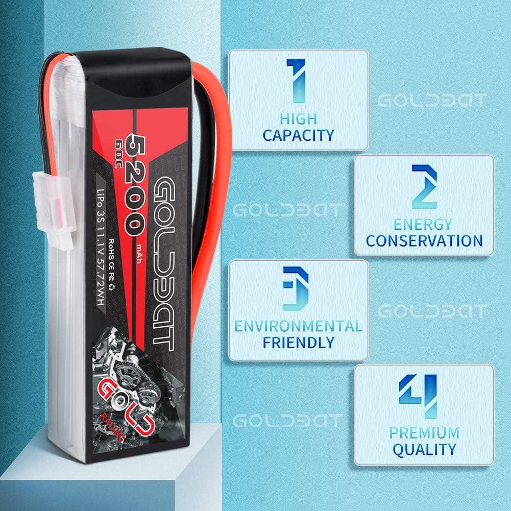 Batería LiPo GOLDBAT 5200mAh 3S 60C 11.1V para RC