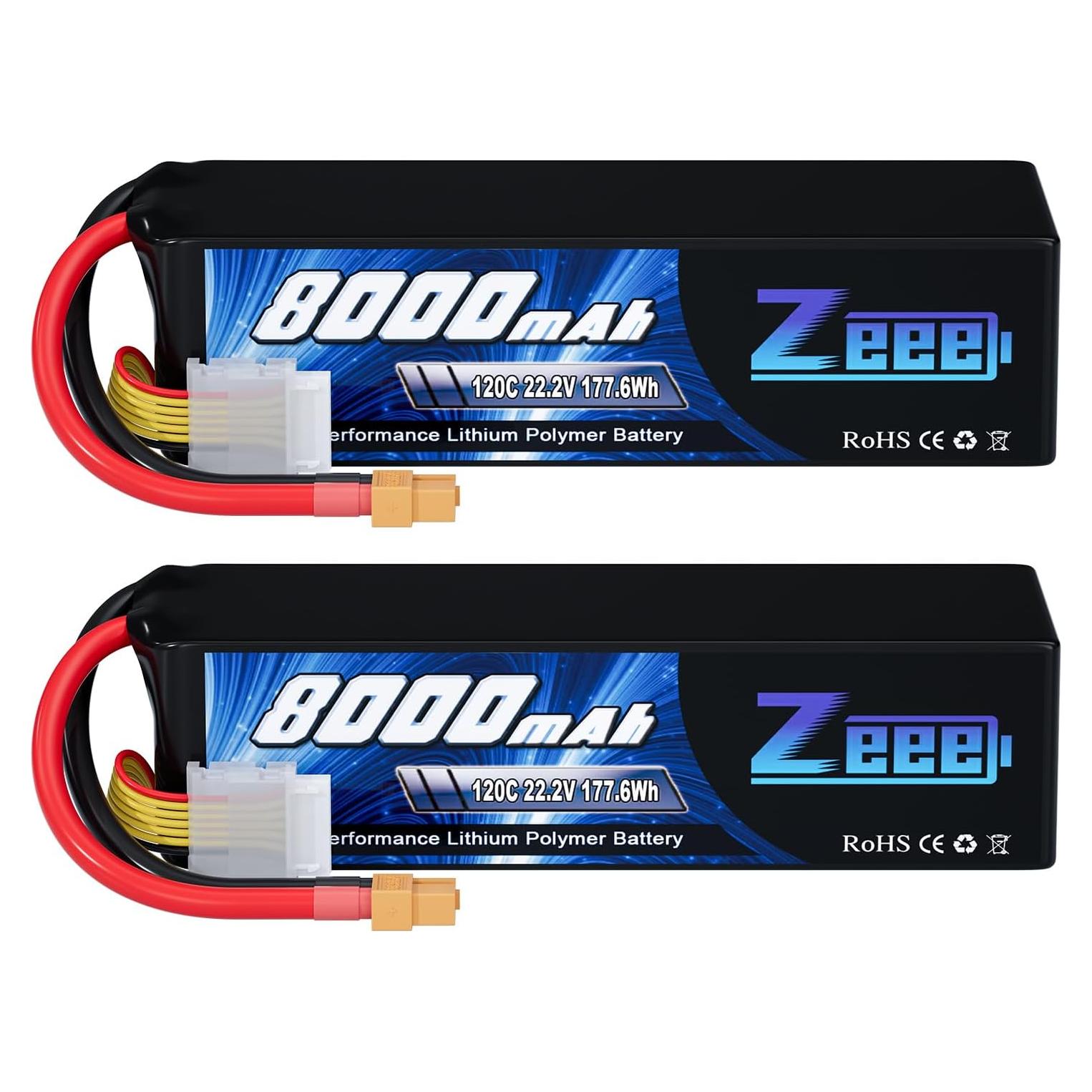 Batería Lipo Zeee 6S 8000mAh 22.2V 120C XT60 para RC